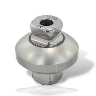 2W090 Doppeladapter Pyramide Aluminium