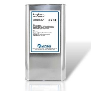 7W180 Acryl lamination resin 80:20 0,9 kg